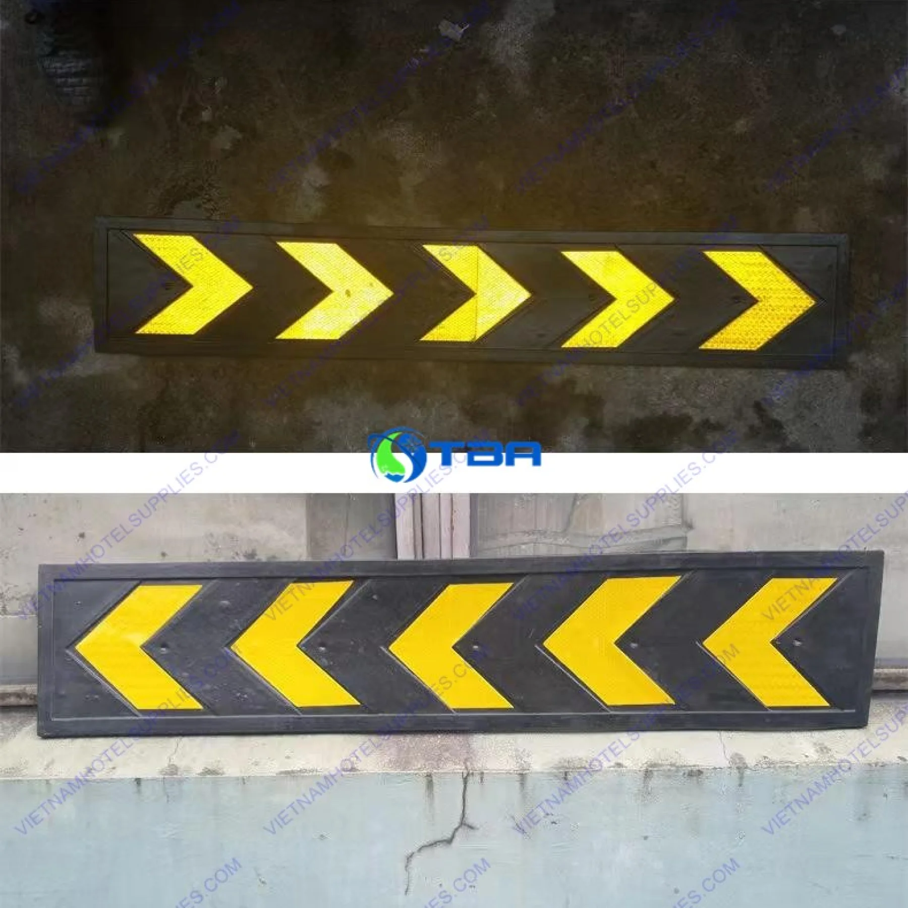 Tấm len tường cao su phản quang ASIA-LT1000