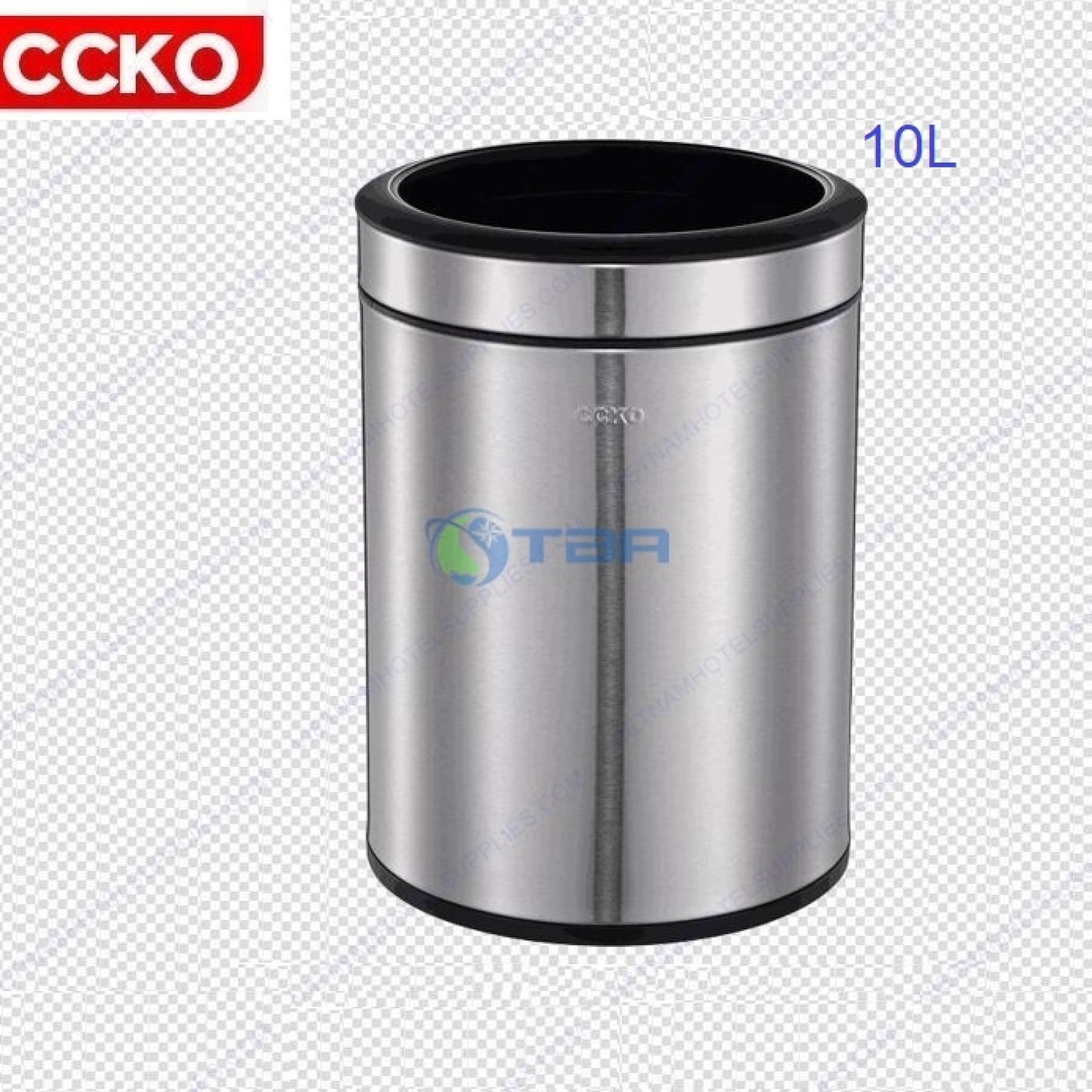 Thùng rác CCKO tròn đặt phòng 10L #CK9904-10