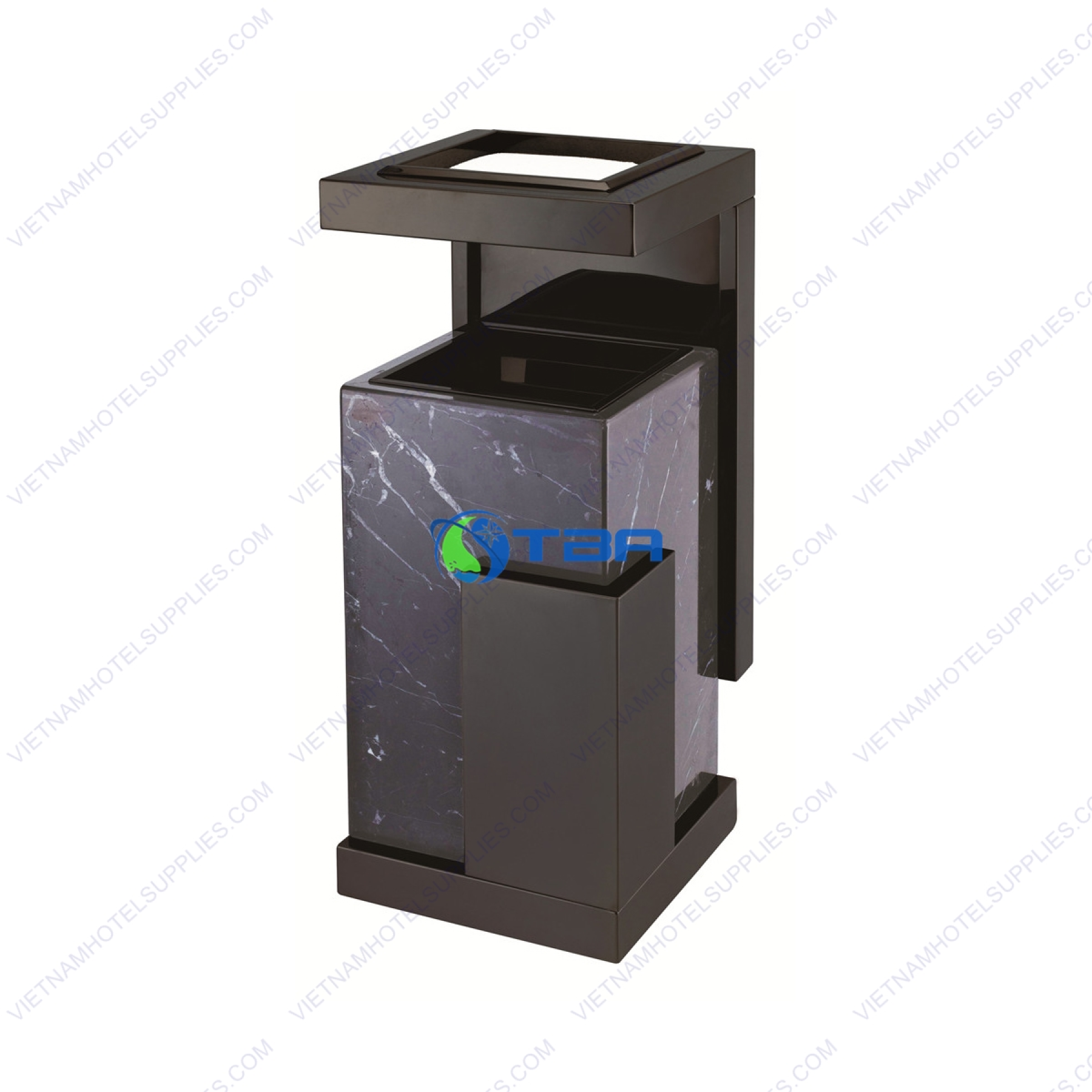 Thùng rác Nano inox cao cấp đặt tiền sảnh A102G