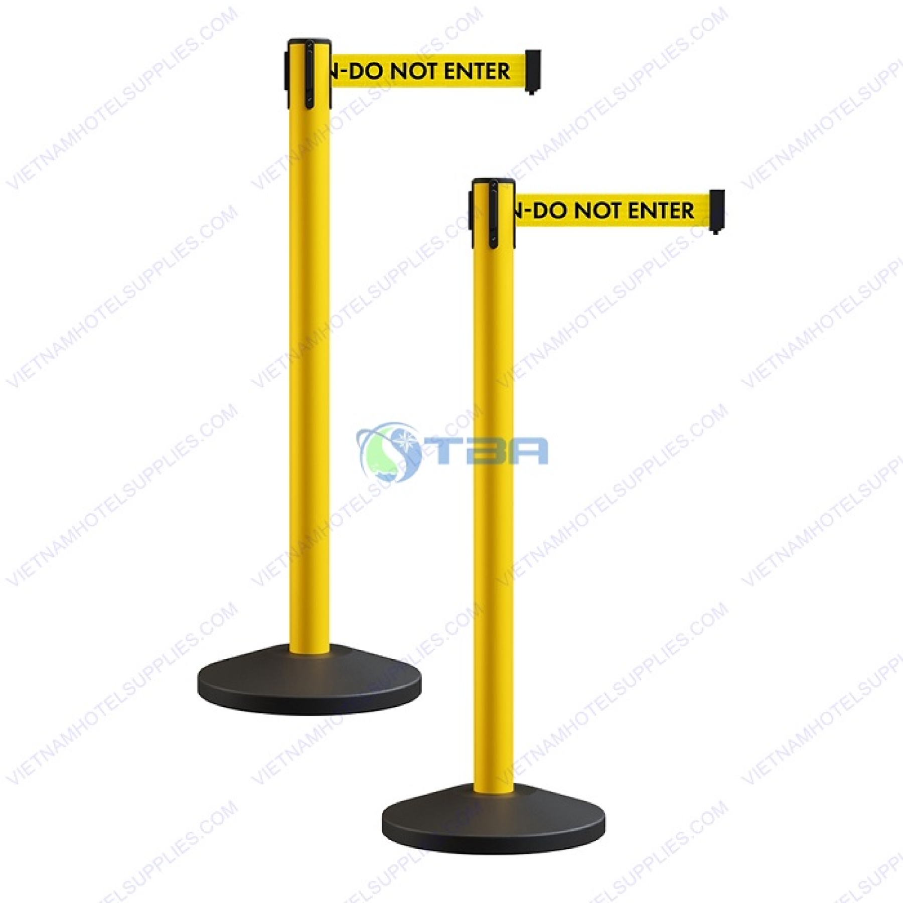 Trụ chắn phân làn di động màu vàng dây 2M