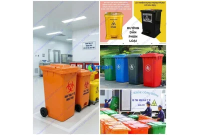 Quy định màu sắc thùng rác y tế và phân loại