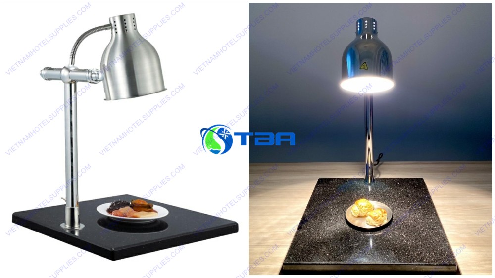 Đèn hâm thức ăn mặt đá 1 bóng ASIA-HL01Đ