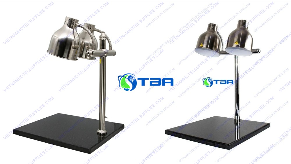 Đèn hâm thức ăn mặt đá 2 bóng ASIA-HL02Đ