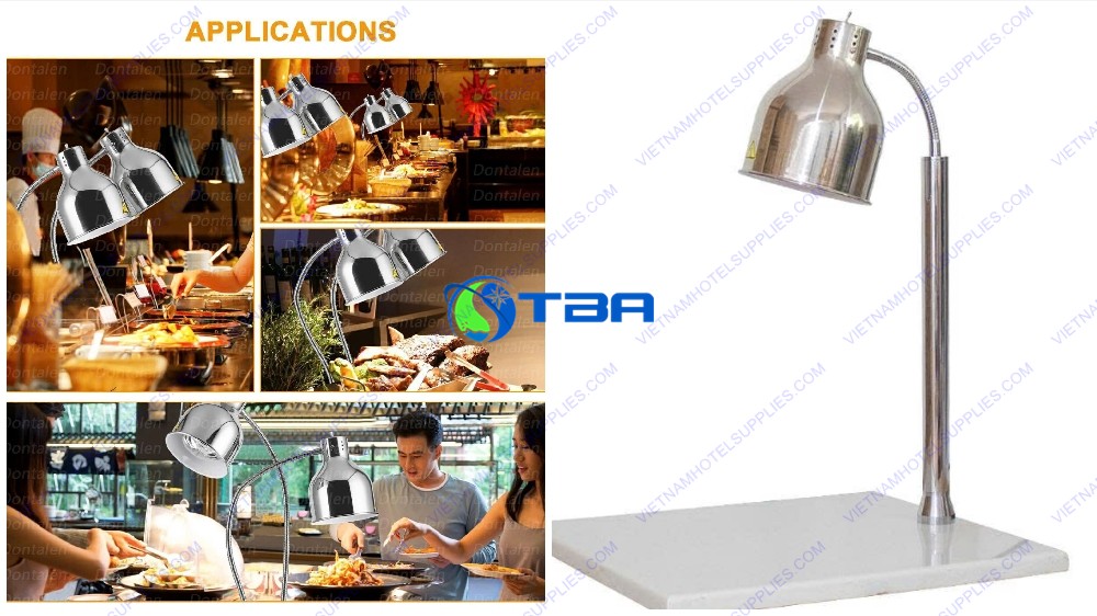 Đèn hâm nóng thức ăn chân đá 1 bóng ASIA-HL01T