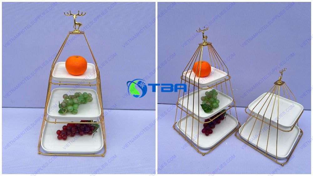Kệ trưng bày bánh trái cây 3 tầng ASIA03T