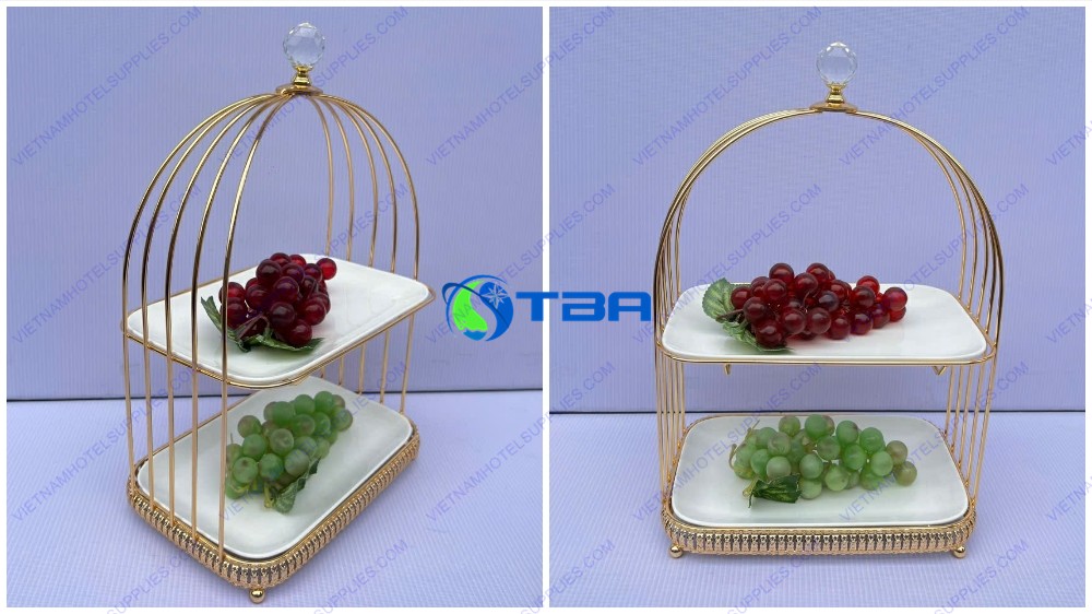 Kệ trưng bày thức ăn lồng chim