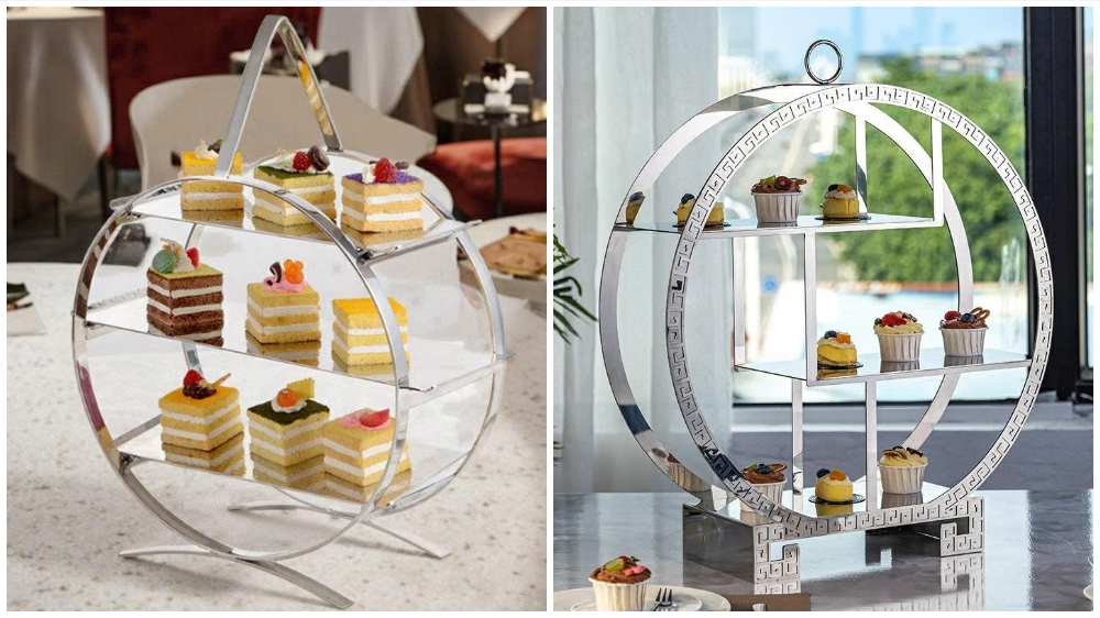 Kệ trang trí trưng bày bánh 3 tầng tròn ASIA03R