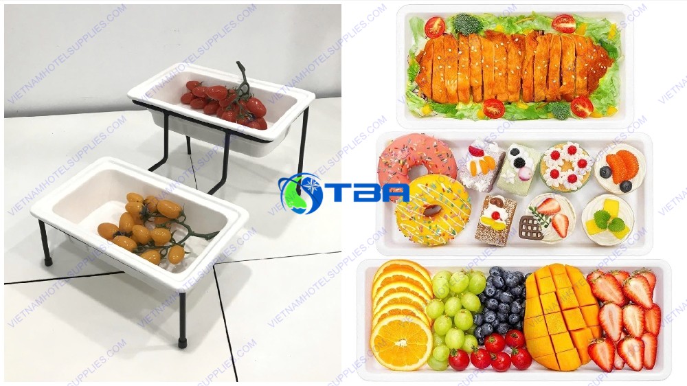 Kệ trưng bày bánh trái cây 2 tầng ASIA-F03B