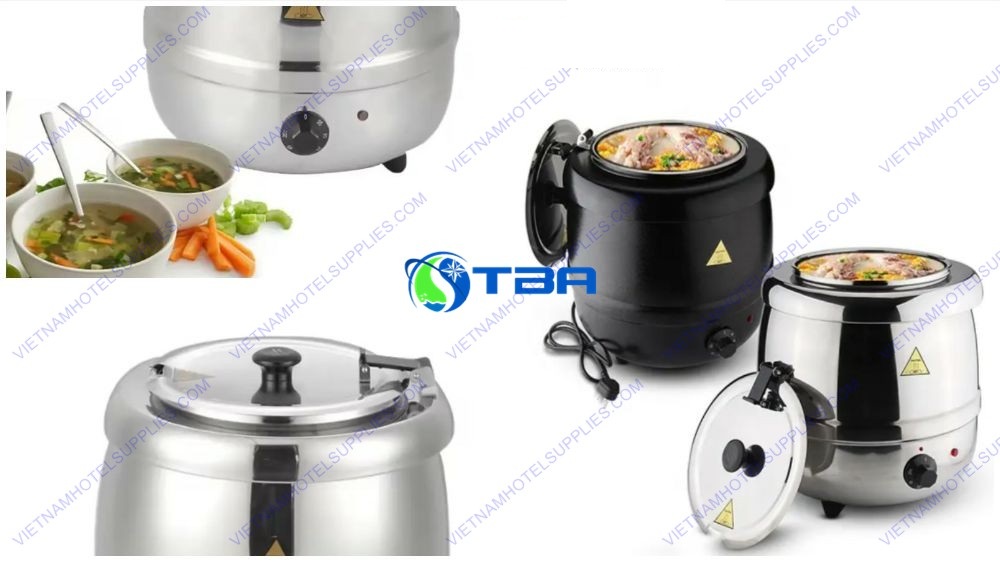 Nồi hâm Soup inox tròn dùng điện ASIA1811