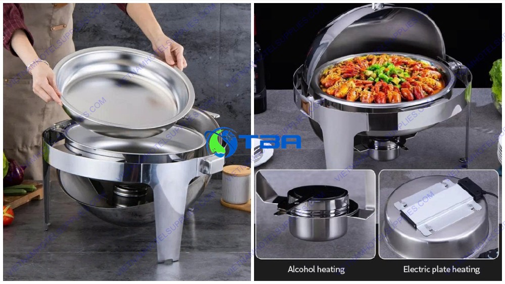 Nồi hâm buffet tròn cao cấp ASIA1037
