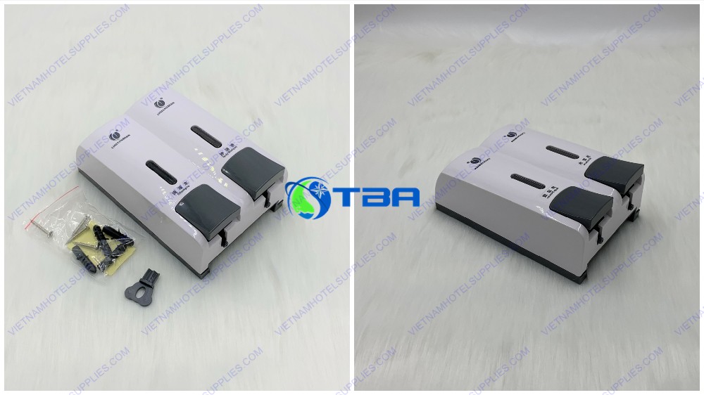 Bình 02 ngăn đựng sữa tắm dầu gội cao cấp