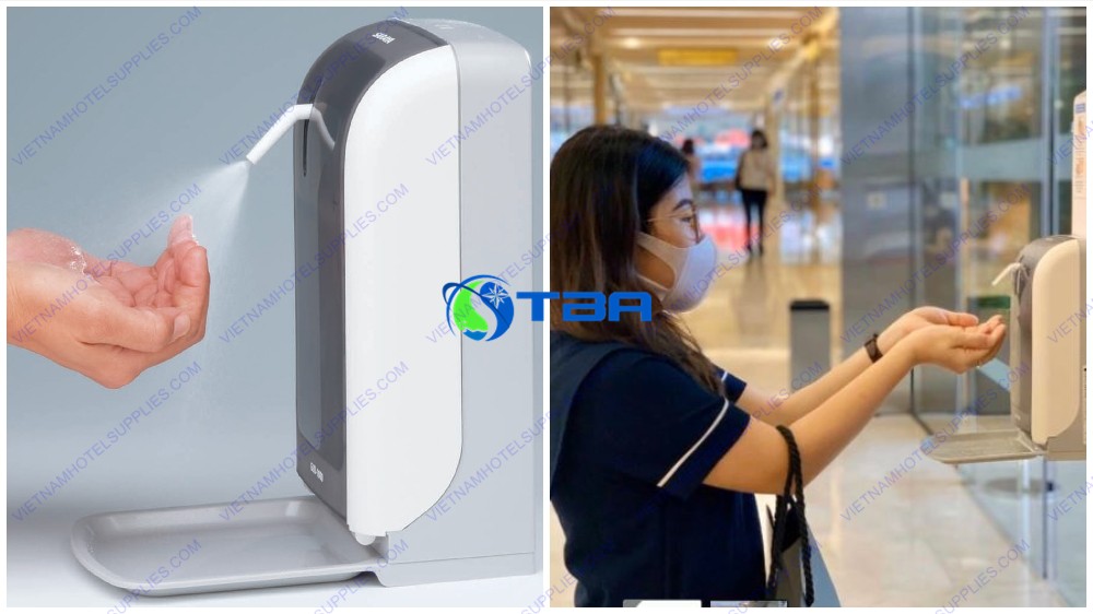 Bình đựng nước rửa tay sát khuẩn tự động trong bệnh viện