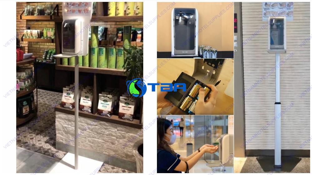 Bình đựng nước rửa tay sát khuẩn tự động trong bệnh viện