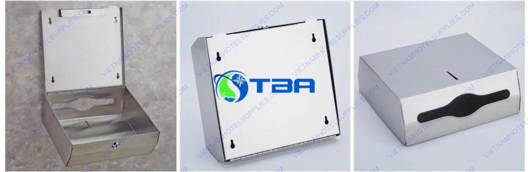 Hộp đựng khăn giấy treo tường inox cao cấp