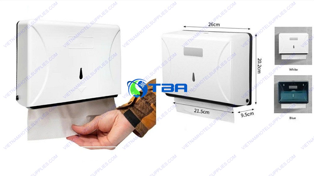 Hộp đựng giấy lau tay treo tường nhựa vuông