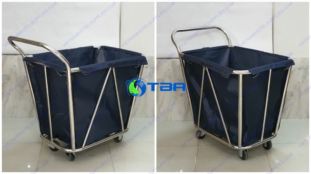 Xe thu gom đồ giặt ủi