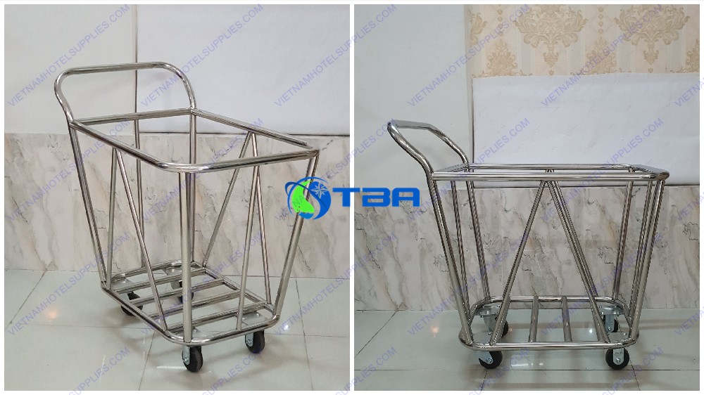 Xe thu gom đồ giặt ủi