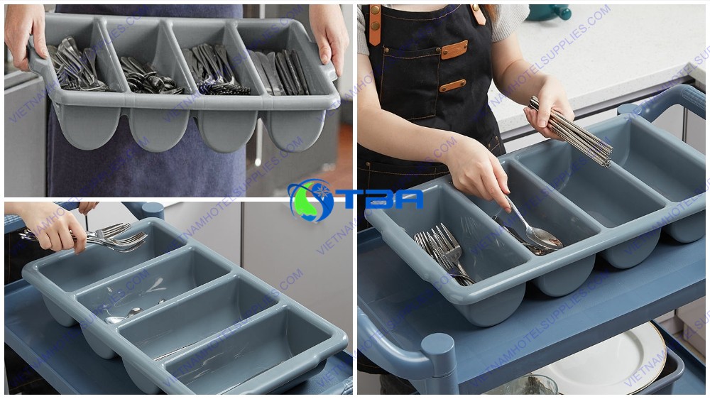 Rack đựng dao muỗng nĩa 4 ngăn ASIA-RD04