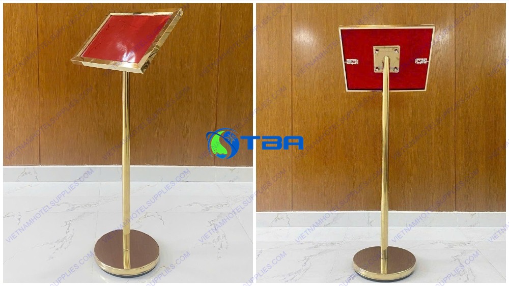 Bảng quảng cáo inox mạ vàng
