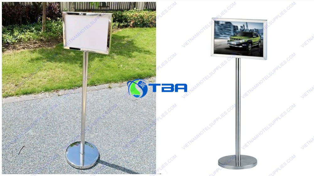 Bảng menu thông tin inox 2 mặt