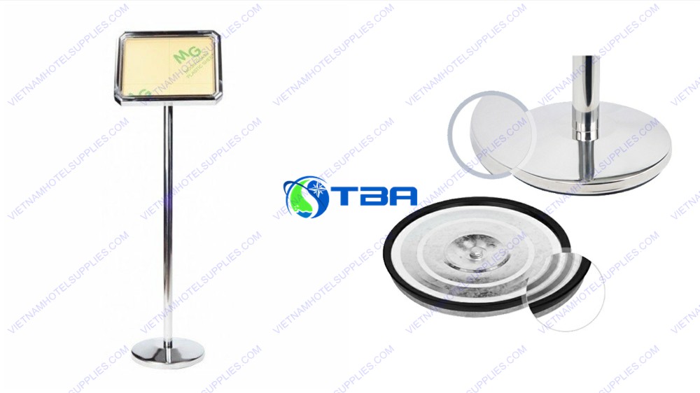 Bảng menu thông tin inox đặt tiền sảnh