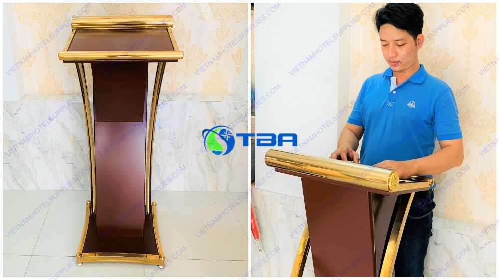 Bục phát biểu gỗ
