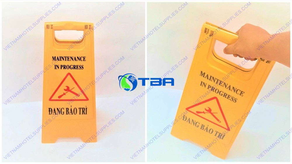 Biển cảnh báo KHU VỰC ĐANG BẢO TRÌ