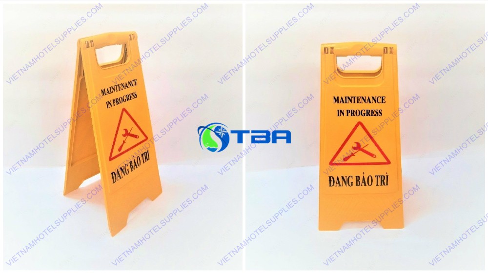 Biển cảnh báo KHU VỰC ĐANG BẢO TRÌ