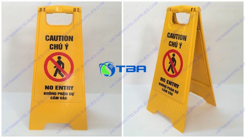 Biển báo KHU VỰC CẤM VÀO đặt sàn chữ A 