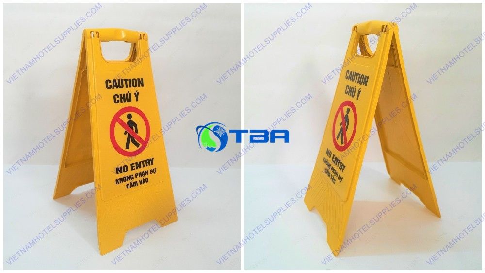 Biển báo KHU VỰC CẤM VÀO đặt sàn chữ A 
