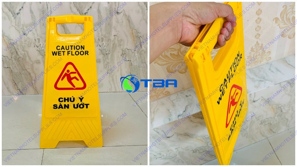 Biển báo chú ý sàn ướt chữ A