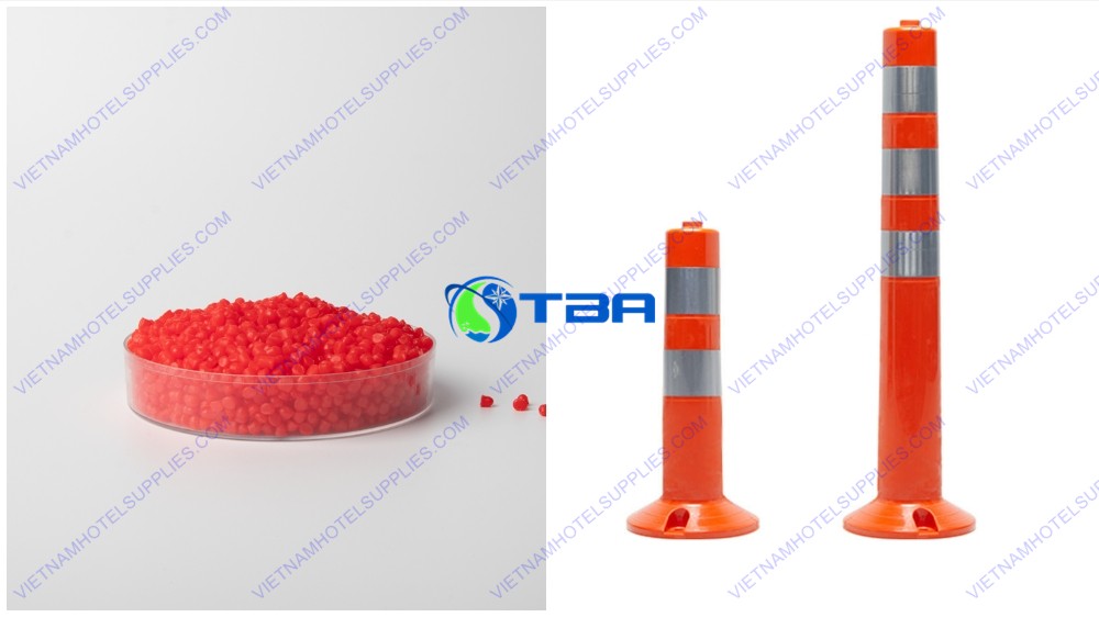 Trụ cọc tiêu giao thông nhựa PU Hàn Quốc 75cm