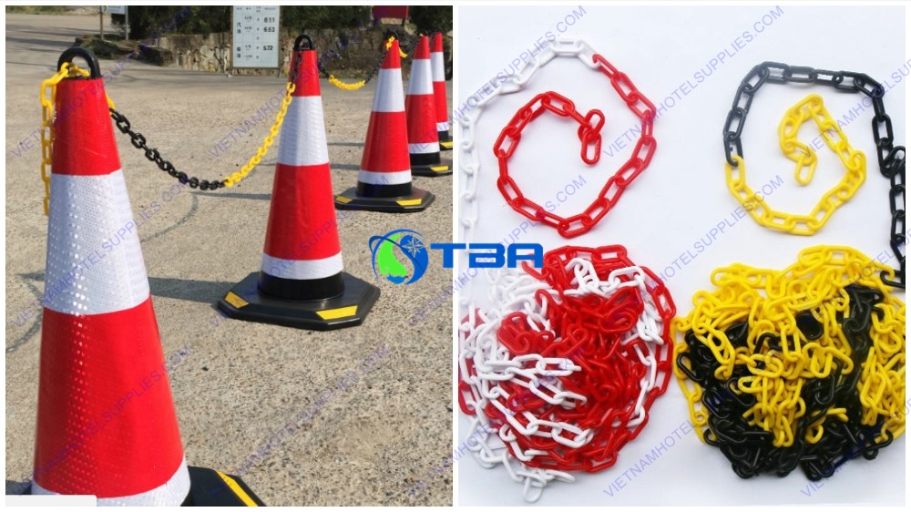 Dây xích nhựa dùng cho cọc tiêu giao thông