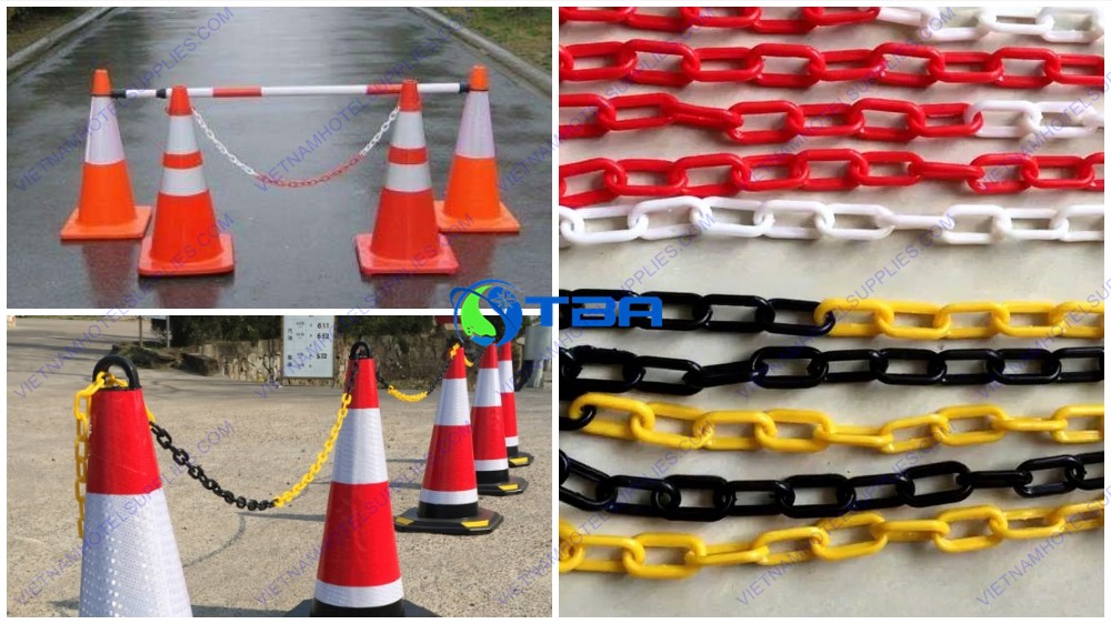 Dây xích nhựa dùng cho cọc tiêu giao thông