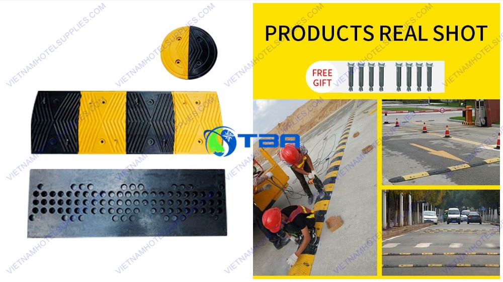 Đầu gờ chắn giảm tốc cao su