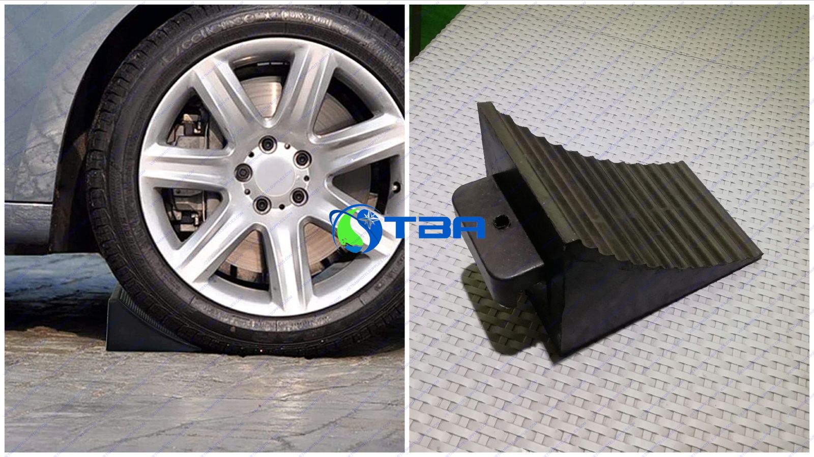 Cục chèn bánh xe tải nặng cao su ASIA-CBX200