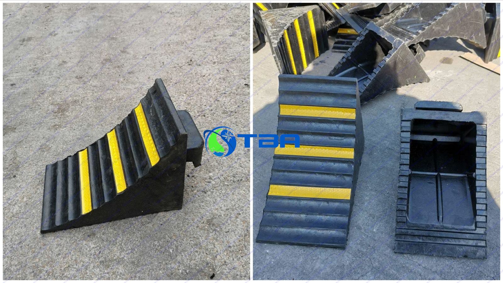 Cục chèn bánh xe cao su ASIA-CBX19