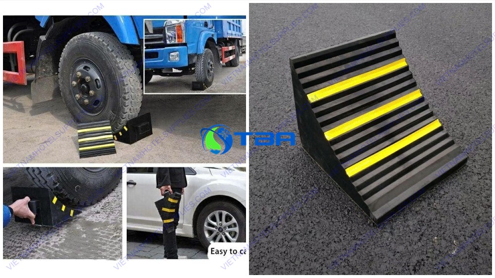 Cục chèn bánh xe di động cao su ASIA-CBX19PRO