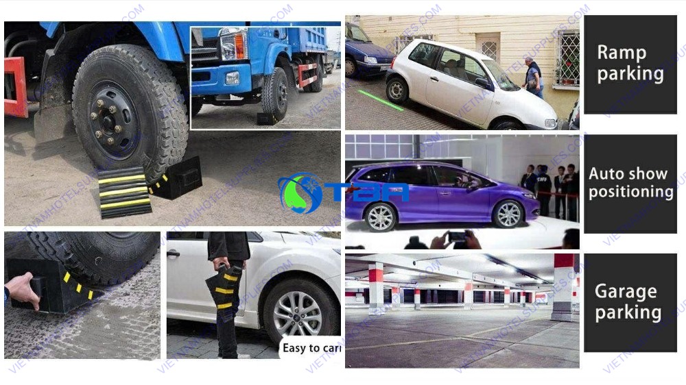 Cục chèn bánh xe di động cao su ASIA-CBX19PRO