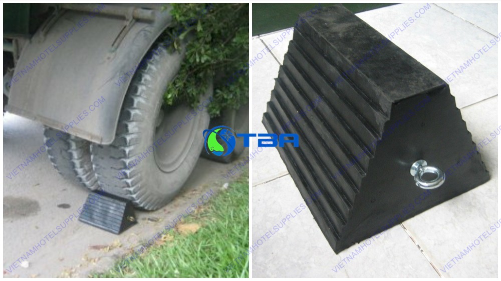 Cục chặn lùi bánh xe di động cao su ASIA-CBX15T