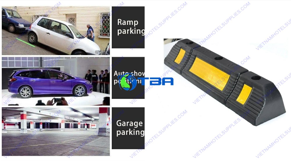 Thanh chắn bánh xe cao su ASIA-CBXT65