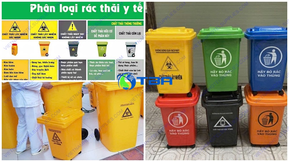 Thùng phân loại rác bệnh viện