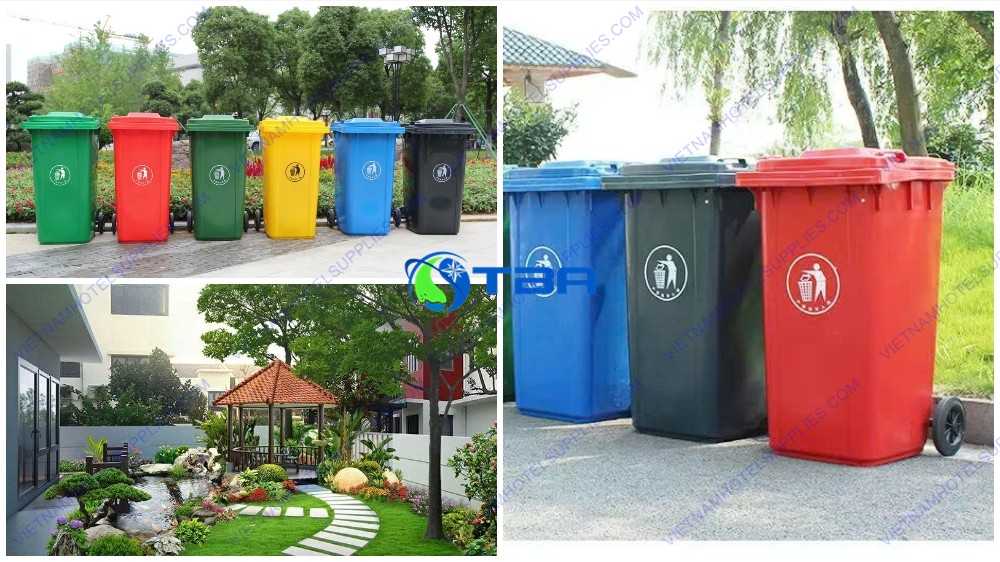 Thùng rác nhựa 120L