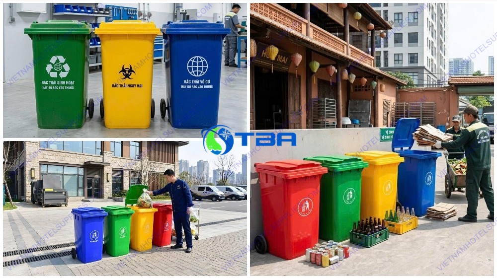 thùng rác nhựa hdpe cho nhà xưởng