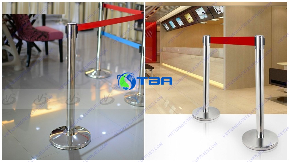 Cột chắn inox dây căng