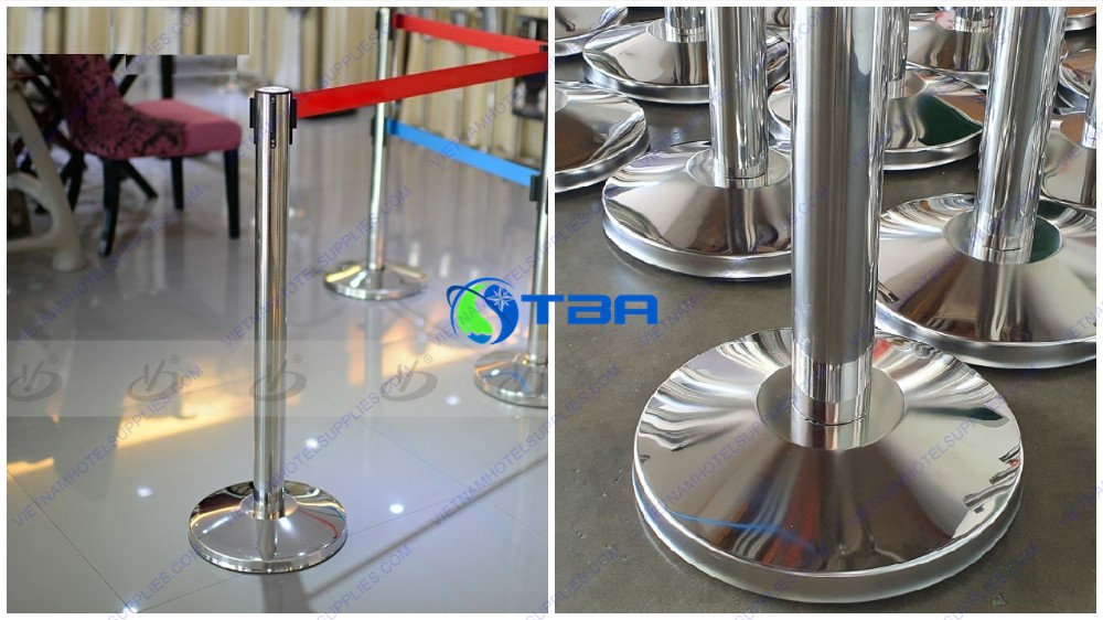 Cột chắn inox đế chóp cao cấp
