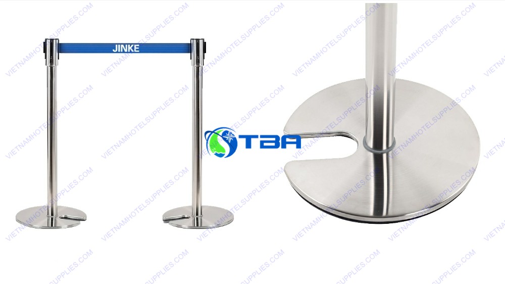 cột chắn inox cao cấp chân đế nặng chữ U