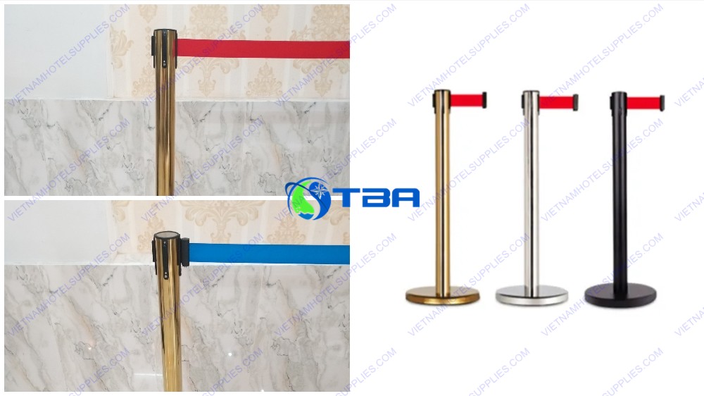 Cột chắn inox mạ vàng