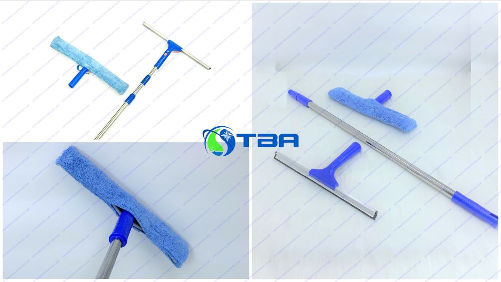 Bộ cây lau kính trên cao cán inox 4 mét ASIA-LI4M