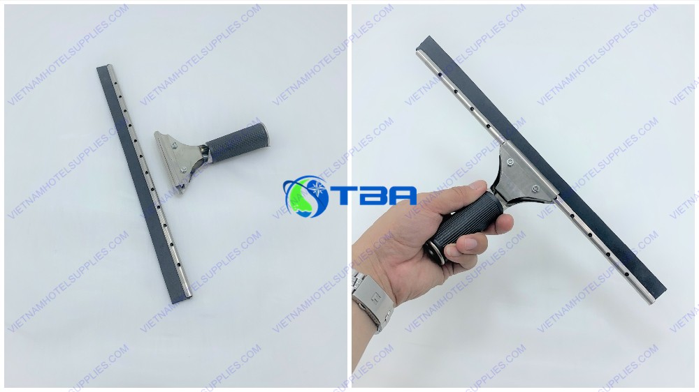 Đầu gạt nước vệ sinh kính inox lưỡi cao su 35cm